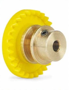 Corona 28 dientes en línea con núcleo de bronce