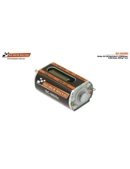 Motor SC-25 Sprinter 2 21500rpm. 0,23 Amp. 340 gr cm.
