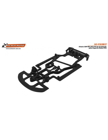 Chasis 3DP R8 LMS GT2 Scaleauto para soporte motor RT4