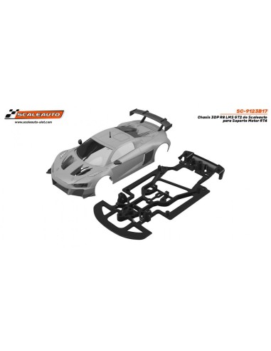 Chasis 3DP R8 LMS GT2 Scaleauto para soporte...