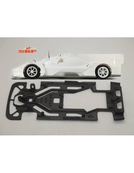 Chasis bicomponente M-Hybrid GTP/Hypercar Scaleauto (soporte motor Slotit) y carrocería Scaleauto