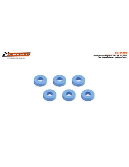 Imanes Neodimio 5 x 1.5 x 2.2mm. Para suspesiones Magnética - medium azul