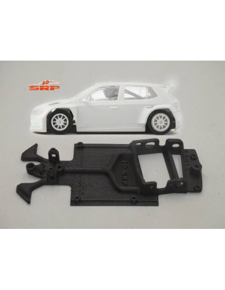 Chasis 3D bicomponente para Skoda Fabia Rally 2 para carrocería Scaleauto