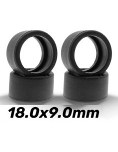 Neumático goma 18x9 mm shore 30 para llantas 14/16 mm