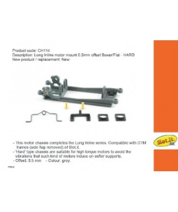Soporte motor In-Line  Offset  0.5mm. Boxer/Flat Hard