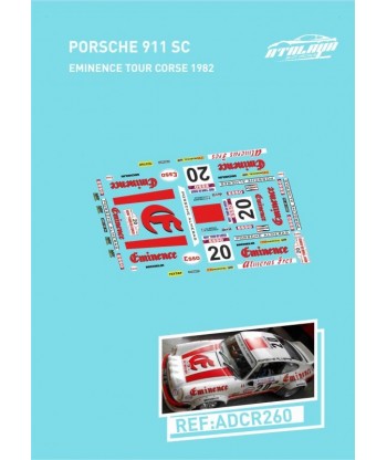 Calcomanías Porsche 911 SC "Eminence Tour Corse 1982"