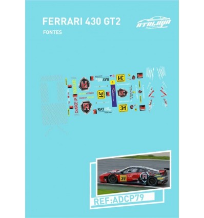 Calcomanías Ferrari 430 GT2 "Fontes"