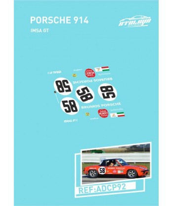 Calcomanías Porsche 914 Imsa GT