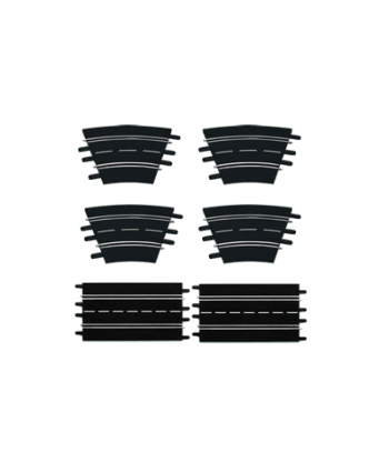 Juego de ampliación 3 (4 rectas, 2 cambios de carril, 2 chicanes, 4 curvas 2/30º)